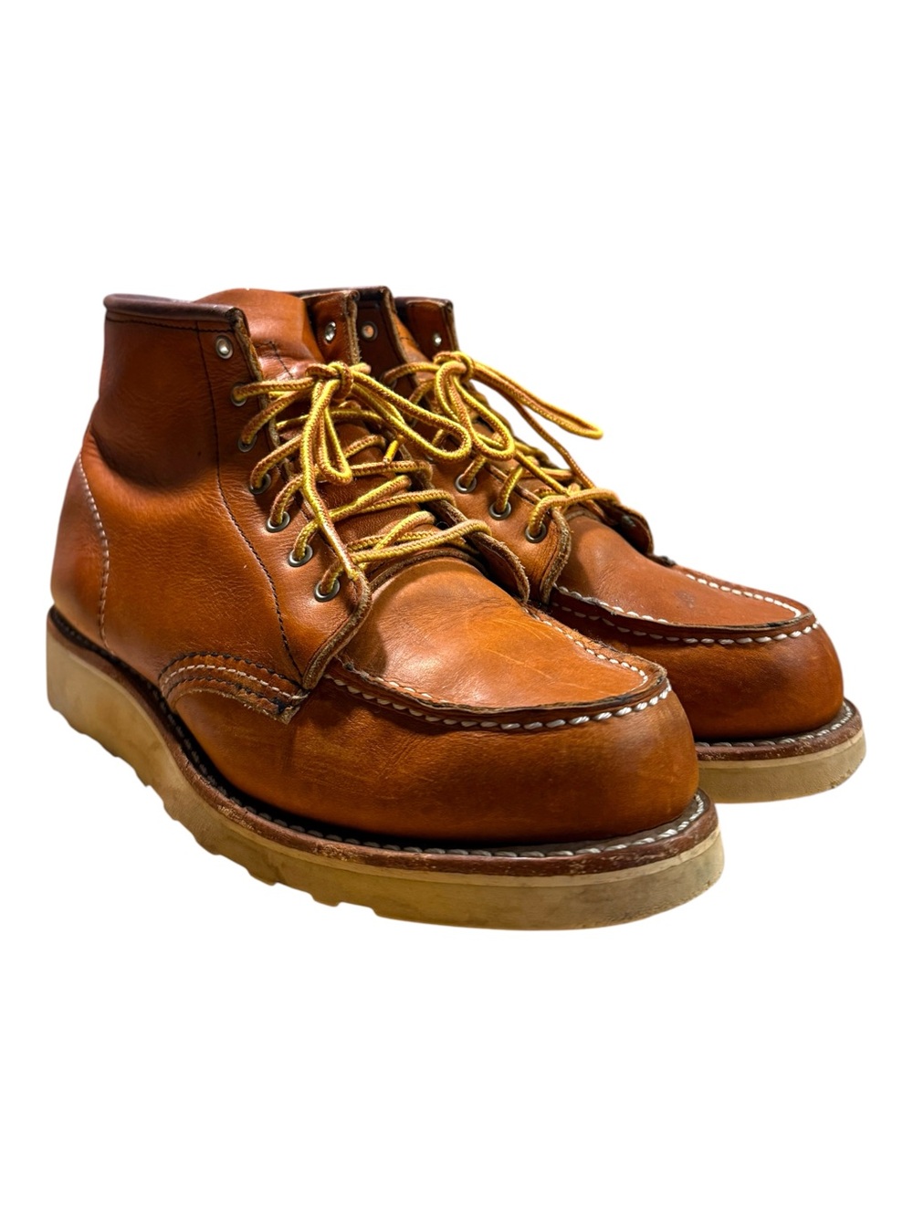 Red Wing 3375 6-Inch Classic Moc Short Boot In Oro Legacy Leather Women’s Sz 8 - Picture 2 of 8